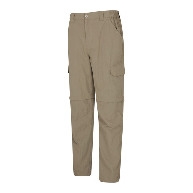 Beige - Back - Mountain Warehouse Mens Trek Convertible Pants