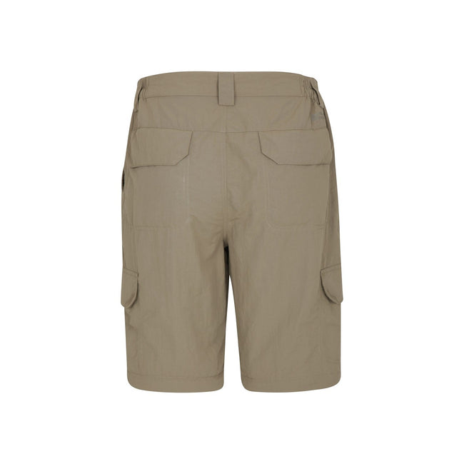 Beige - Pack Shot - Mountain Warehouse Mens Trek Convertible Pants