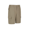 Beige - Close up - Mountain Warehouse Mens Trek Convertible Pants
