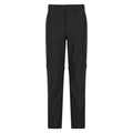 Black - Front - Mountain Warehouse Mens Trek Convertible Pants