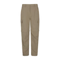 Beige - Front - Mountain Warehouse Mens Trek Convertible Pants
