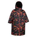 Red-Black - Side - Mountain Warehouse Childrens-Kids Tidal Electro Pulse Waterproof Robe