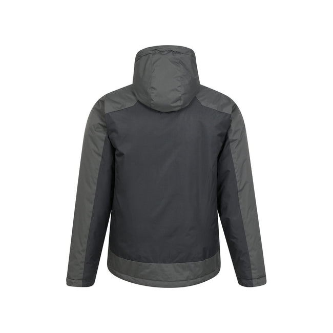 Black-Gray - Back - Mountain Warehouse Mens Dusk III Ski Jacket
