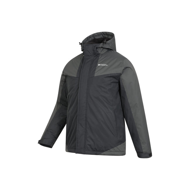 Black-Gray - Side - Mountain Warehouse Mens Dusk III Ski Jacket