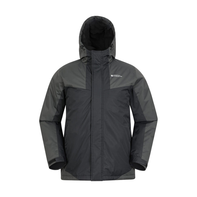 Black-Gray - Front - Mountain Warehouse Mens Dusk III Ski Jacket