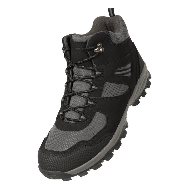 Black - Front - Mountain Warehouse Mens Mcleod Wide Walking Boots