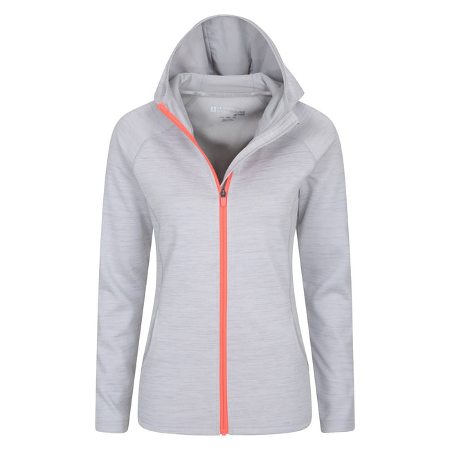 Gray - Pack Shot - Mountain Warehouse Womens-Ladies Dynamic Chakra IsoCool Hoodie