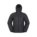 Jet Black - Front - Mountain Warehouse Mens Henry II Extreme Down Filled Padded Jacket