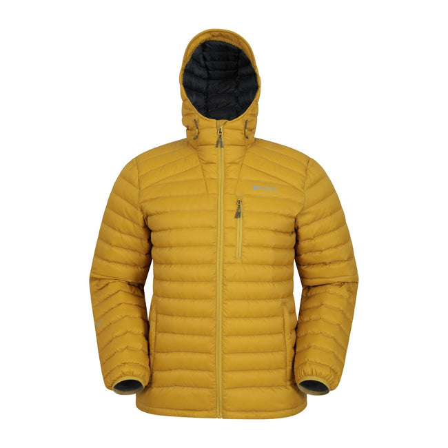 Soft Yellow - Front - Mountain Warehouse Mens Henry II Extreme Down Filled Padded Jacket