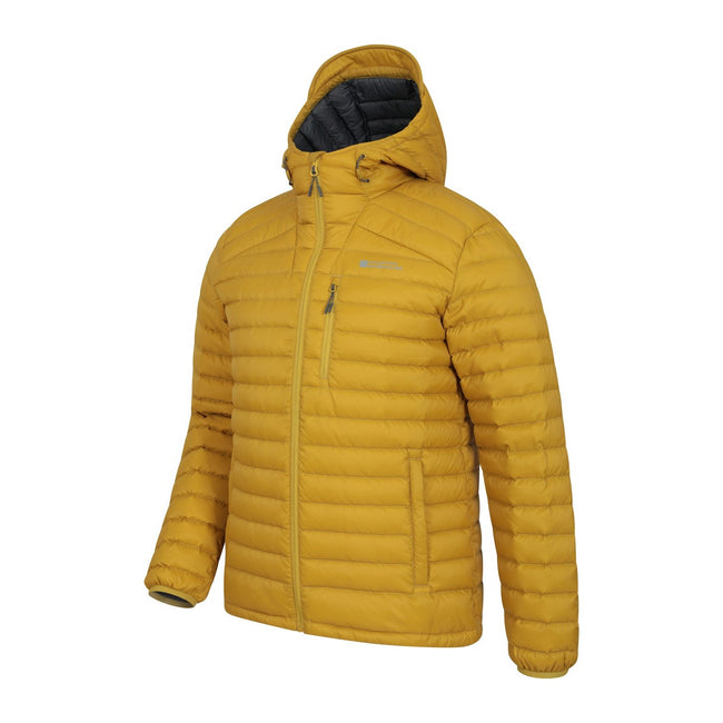 Soft Yellow - Side - Mountain Warehouse Mens Henry II Extreme Down Filled Padded Jacket
