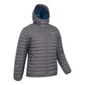 Gray - Back - Mountain Warehouse Mens Henry II Extreme Down Filled Padded Jacket