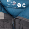 Gray - Close up - Mountain Warehouse Mens Henry II Extreme Down Filled Padded Jacket