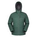 Dark Green - Front - Mountain Warehouse Mens Henry II Extreme Down Filled Padded Jacket