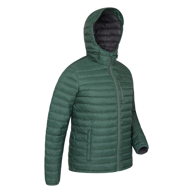 Dark Green - Side - Mountain Warehouse Mens Henry II Extreme Down Filled Padded Jacket