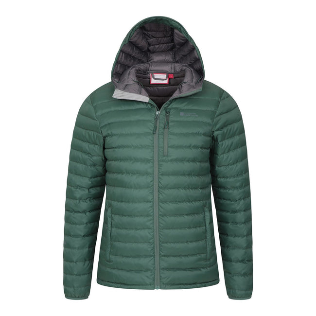 Dark Green - Lifestyle - Mountain Warehouse Mens Henry II Extreme Down Filled Padded Jacket