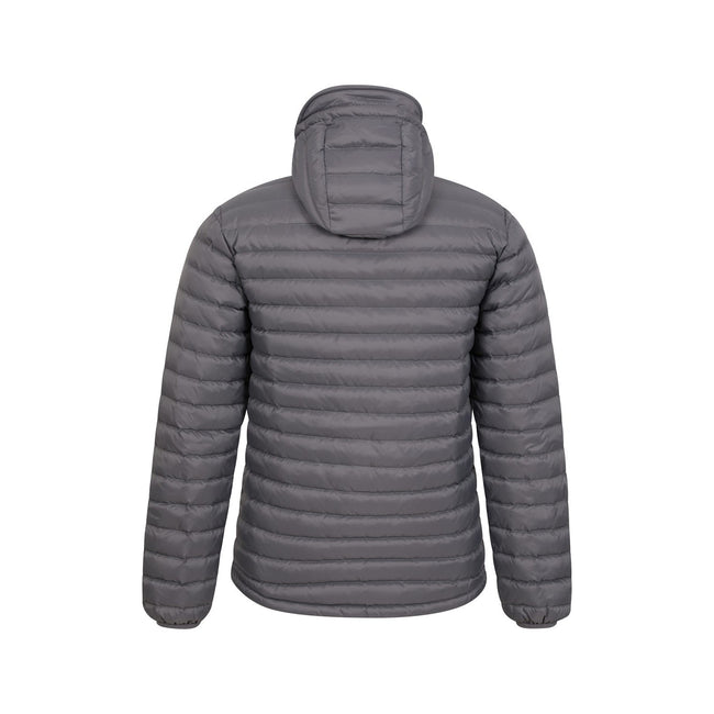 Charcoal - Back - Mountain Warehouse Mens Henry II Extreme Down Filled Padded Jacket