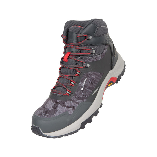 Green - Front - Mountain Warehouse Mens Extreme Spectrum Camo Softshell Walking Boots