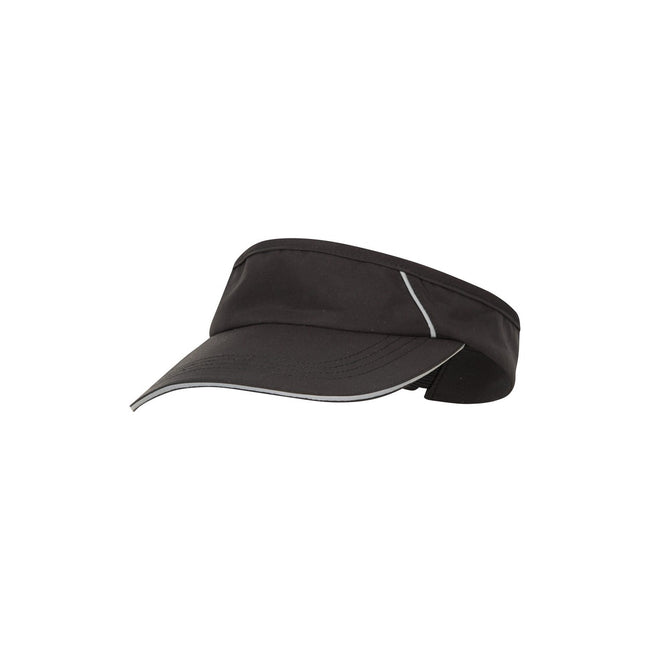 Black - Side - Mountain Warehouse Mens Abel Performance Running Visor