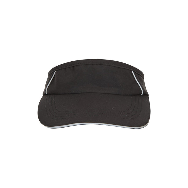 Black - Front - Mountain Warehouse Mens Abel Performance Running Visor
