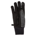 Gray - Back - Mountain Warehouse Mens Windproof Faux Fur Lined Touch Gloves