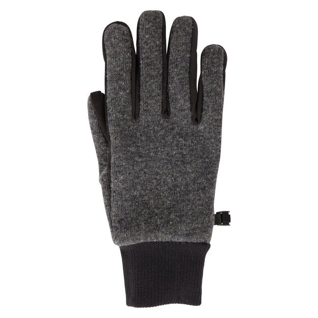 Gray - Front - Mountain Warehouse Mens Windproof Faux Fur Lined Touch Gloves