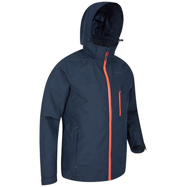 Navy - Side - Mountain Warehouse Mens Brisk Extreme Waterproof Jacket