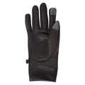 Black - Back - Mountain Warehouse Mens Wind Resistant Fleece Lined Winter Gloves