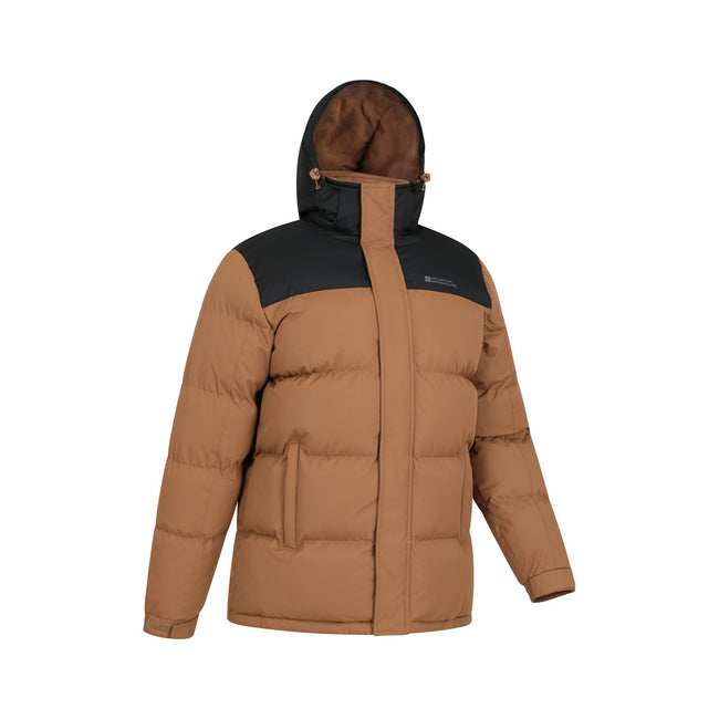 Orange-Black - Lifestyle - Mountain Warehouse Mens Snow Padded Jacket