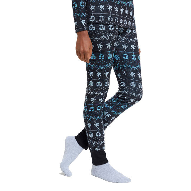 Teal - Side - Mountain Warehouse Womens-Ladies Patterned Thermal Base Layers