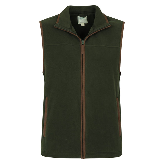Green - Pack Shot - Mountain Warehouse Mens Rove Fleece Vest