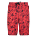 Red - Front - Mountain Warehouse Mens Printed Swim Shorts