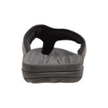 Black - Back - Mountain Warehouse Mens Leather Flip Flops