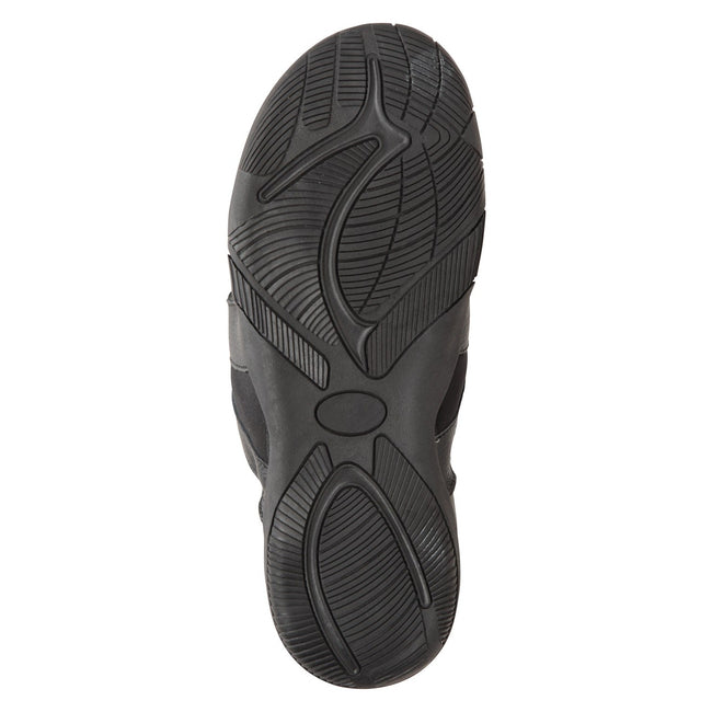 Black - Lifestyle - Mountain Warehouse Mens Leather Flip Flops