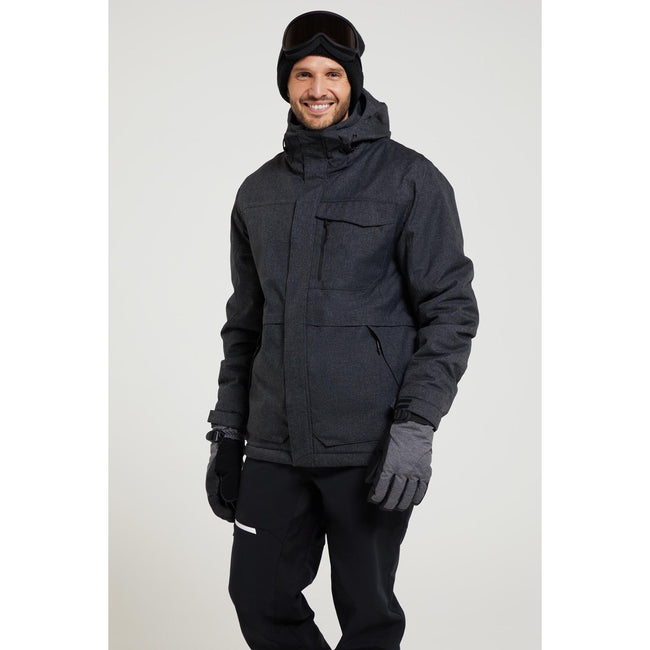 Gray - Front - Mountain Warehouse Mens Comet II Ski Jacket