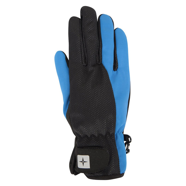 Black-Blue - Front - Mountain Warehouse Mens Winter Cycling Gloves