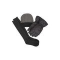 Black - Front - Mountain Warehouse Mens Winter Accessories Set