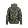 Dark Khaki - Back - Mountain Warehouse Mens Shadow II Printed Ski Jacket