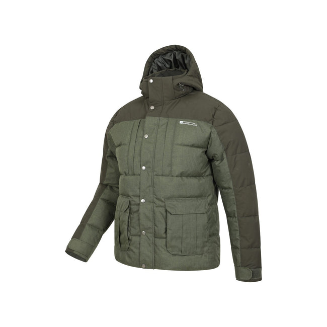 Khaki Green - Lifestyle - Mountain Warehouse Mens Shock Padded Jacket