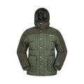 Khaki Green - Front - Mountain Warehouse Mens Shock Padded Jacket