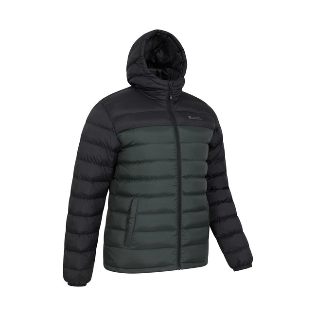 Green - Side - Mountain Warehouse Mens Seasons II Padded Jacket