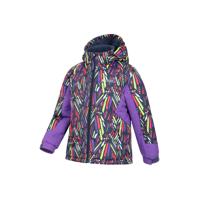 Multicolored - Side - Mountain Warehouse Childrens-Kids Vortex Printed Ski Jacket