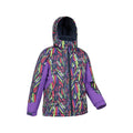 Multicolored - Lifestyle - Mountain Warehouse Childrens-Kids Vortex Printed Ski Jacket