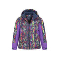 Multicolored - Pack Shot - Mountain Warehouse Childrens-Kids Vortex Printed Ski Jacket