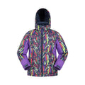 Multicolored - Front - Mountain Warehouse Childrens-Kids Vortex Printed Ski Jacket