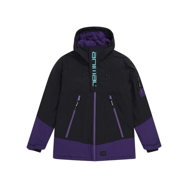 Black - Front - Animal Mens Trail Ski Jacket