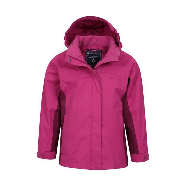 Berry - Pack Shot - Mountain Warehouse Childrens-Kids Shelly II Waterproof Jacket