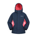 Dark Blue - Back - Mountain Warehouse Childrens-Kids Ski Jacket & Trousers Set