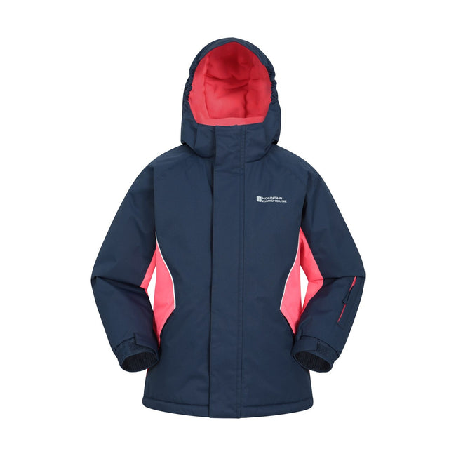 Dark Blue - Back - Mountain Warehouse Childrens-Kids Ski Jacket & Trousers Set