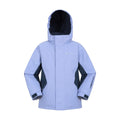 Purple - Back - Mountain Warehouse Childrens-Kids Ski Jacket & Trousers Set