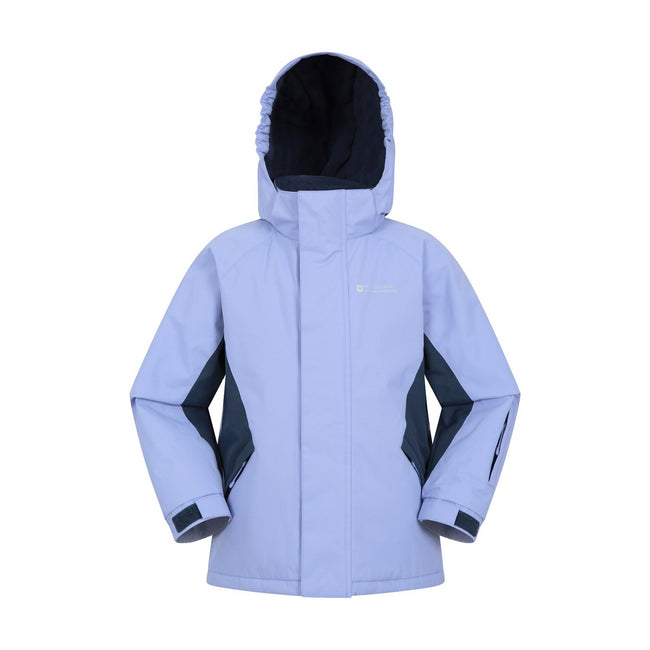 Purple - Back - Mountain Warehouse Childrens-Kids Ski Jacket & Trousers Set